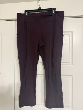 lululemon athletica Women's Deep Plum Leggings with Side Pockets